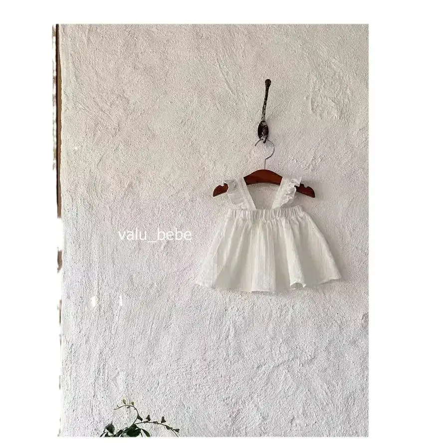 Korean Style Baby Halter Top Dress White 2023 - Image 6