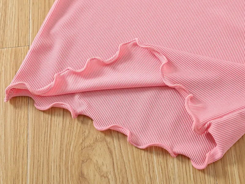Girls Pink 2-Piece Summer Camisole Top Shorts Set — feature 10