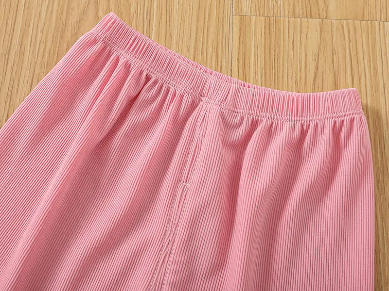 Girls Pink 2-Piece Summer Camisole Top Shorts Set — feature 13