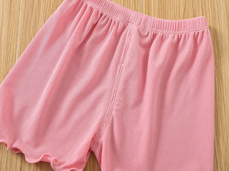 Girls Pink 2-Piece Summer Camisole Top Shorts Set — feature 14