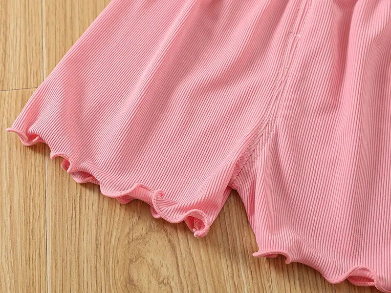 Girls Pink 2-Piece Summer Camisole Top Shorts Set — feature 15
