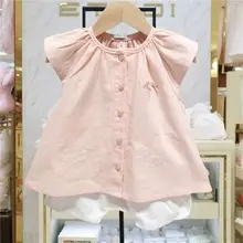 Kids Korean Style Collared White Shirt One Piece Short Sleeve — feature 6