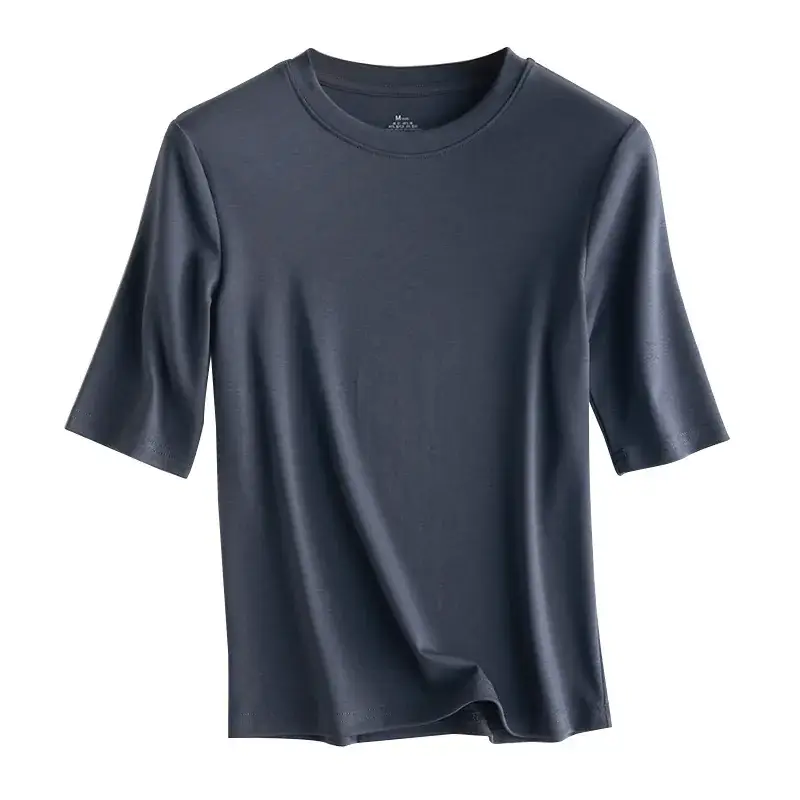Women Half Sleeve T-Shirt Cotton Moisture Absorbent Spring Summer - Image 8