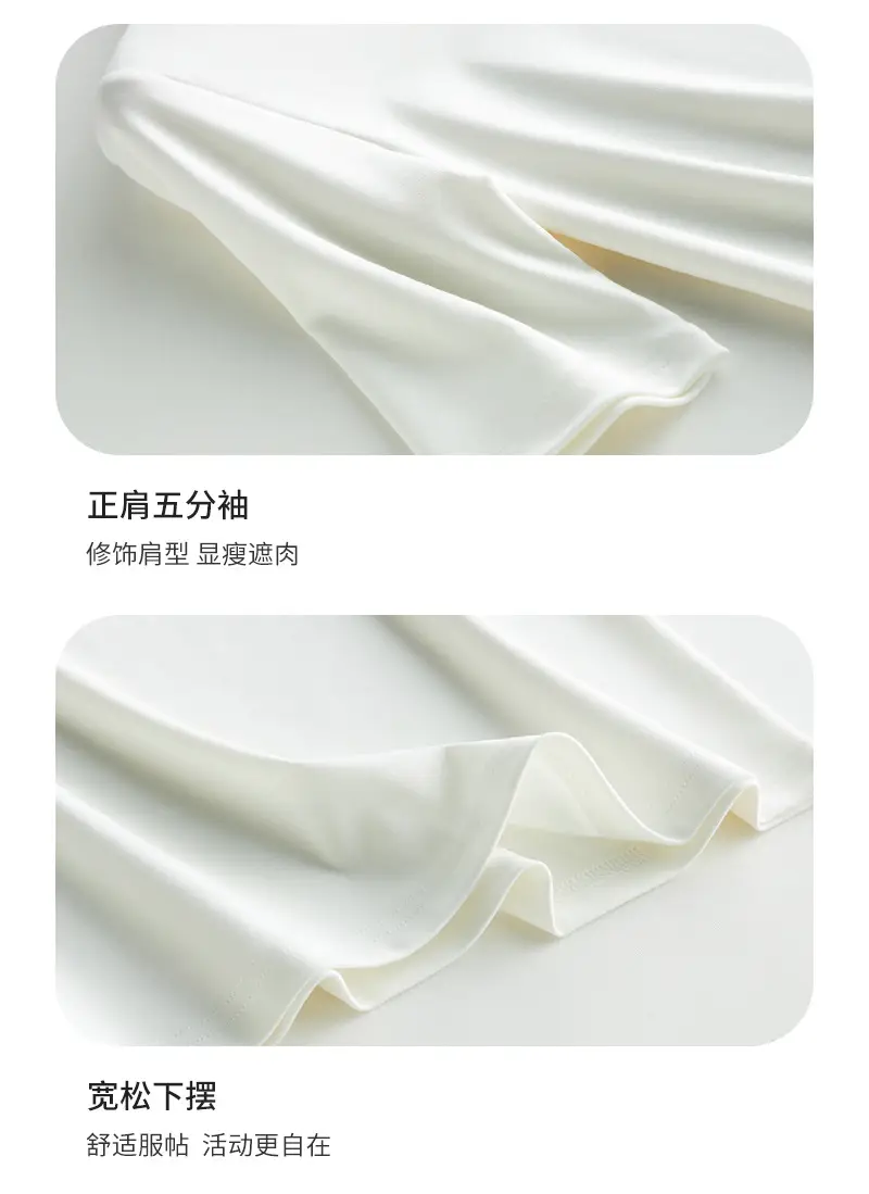 Women Half Sleeve T-Shirt Cotton Moisture Absorbent Spring Summer — feature 12