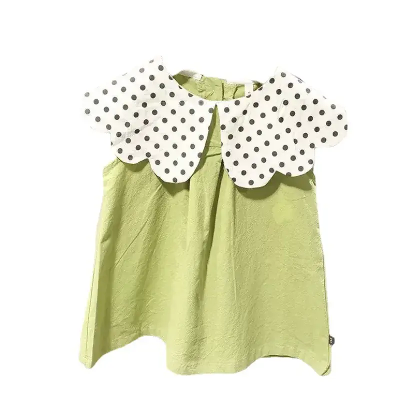 Girls Polka Dot Sleeveless Vest Dress Summer - Image 6