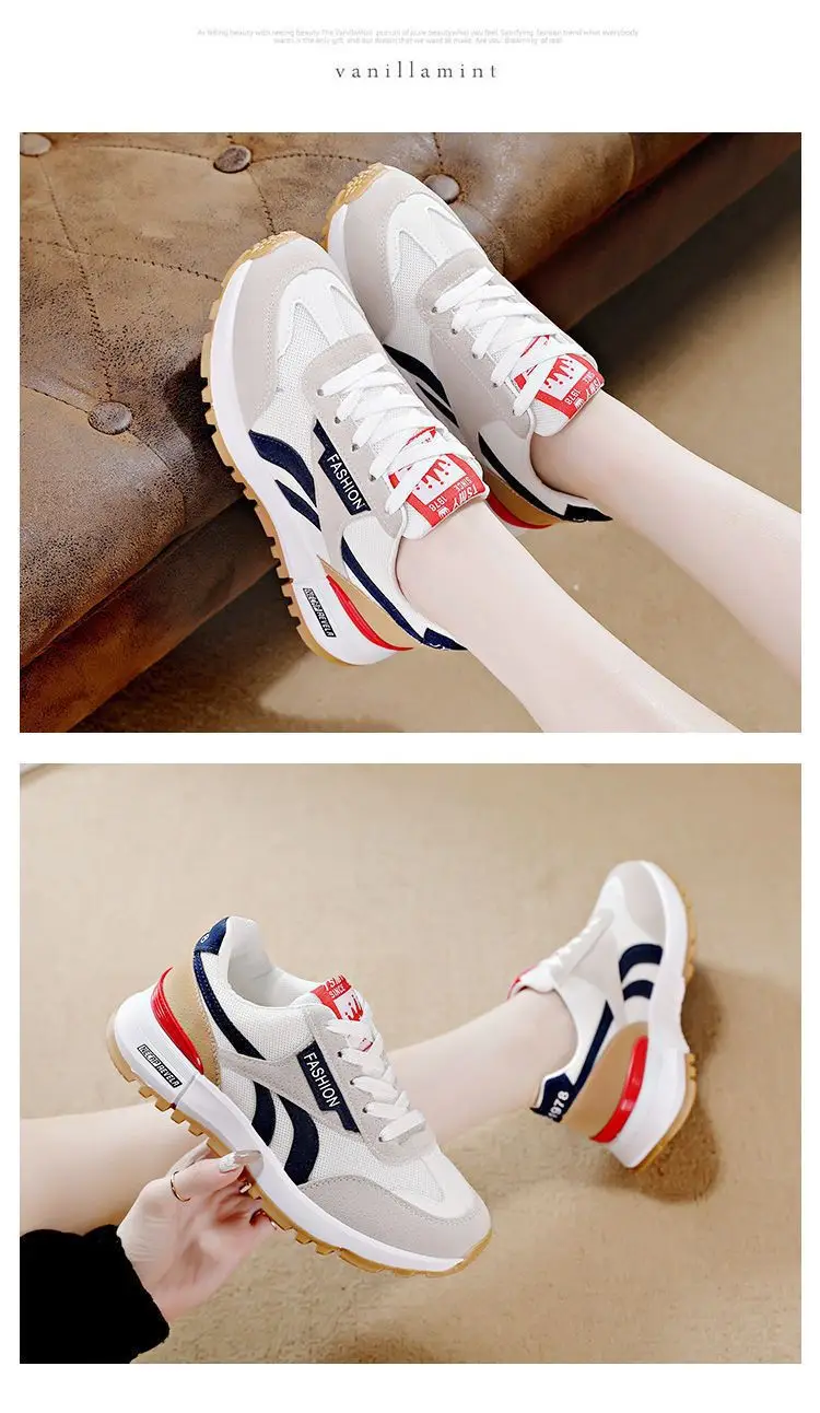 Women's 2024 Sports Shoes Black White Orange Breathable — feature 14