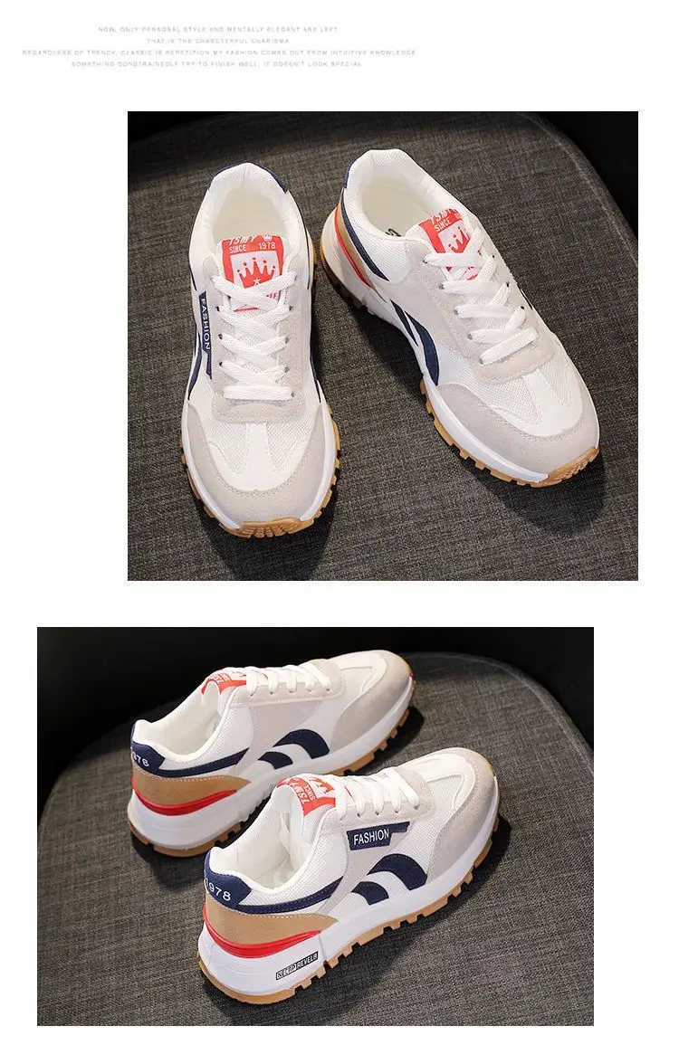 Women's 2024 Sports Shoes Black White Orange Breathable — feature 15