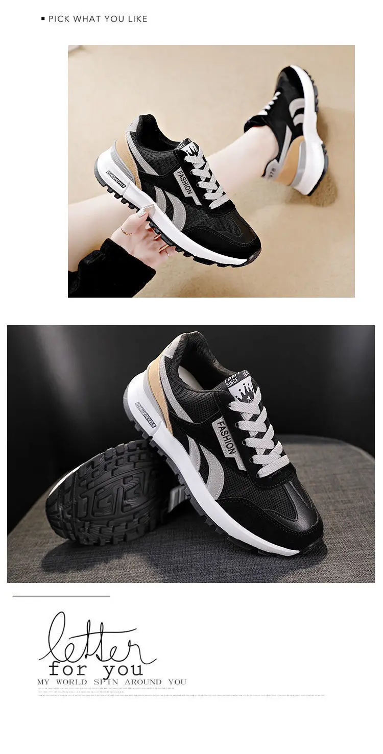Women's 2024 Sports Shoes Black White Orange Breathable — feature 18