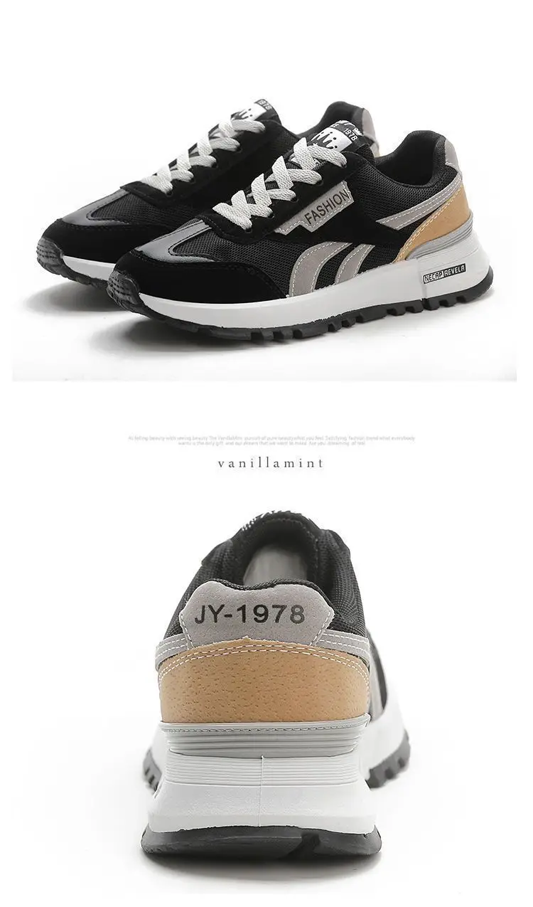 Women's 2024 Sports Shoes Black White Orange Breathable — feature 21