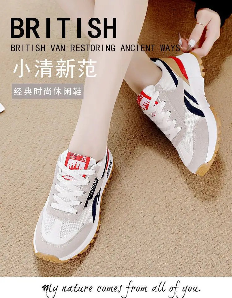 Women's 2024 Sports Shoes Black White Orange Breathable — feature 7