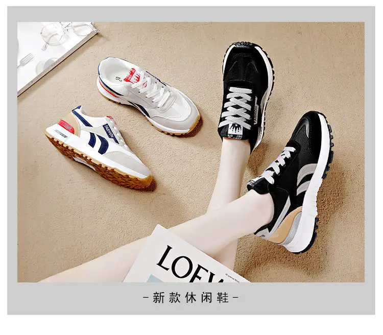 Women's 2024 Sports Shoes Black White Orange Breathable — feature 9