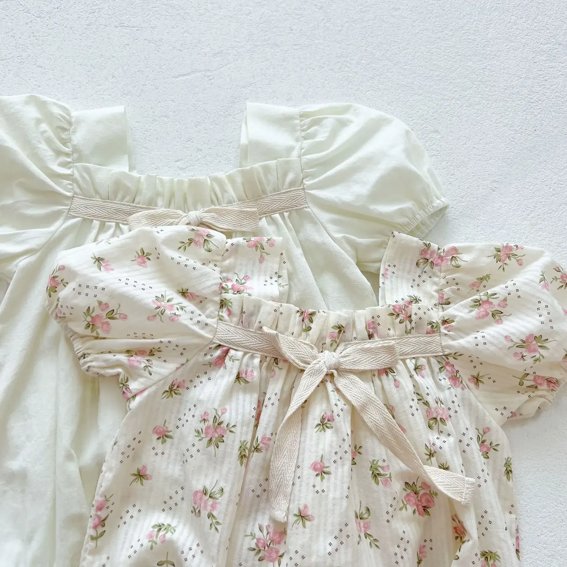 Korean Style Baby Faux Fur Puff Sleeves Set - Image 6