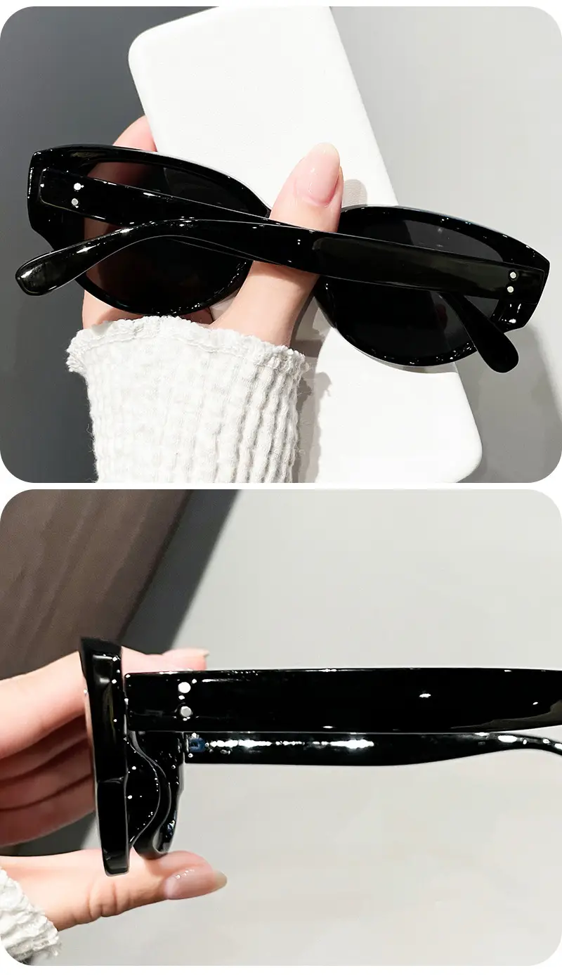 Women UV Protection Sunglasses Black Frame Slimming — feature 19