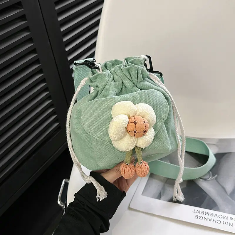Cute Flower Crossbody Bag for Women Green 2023 - Image 7