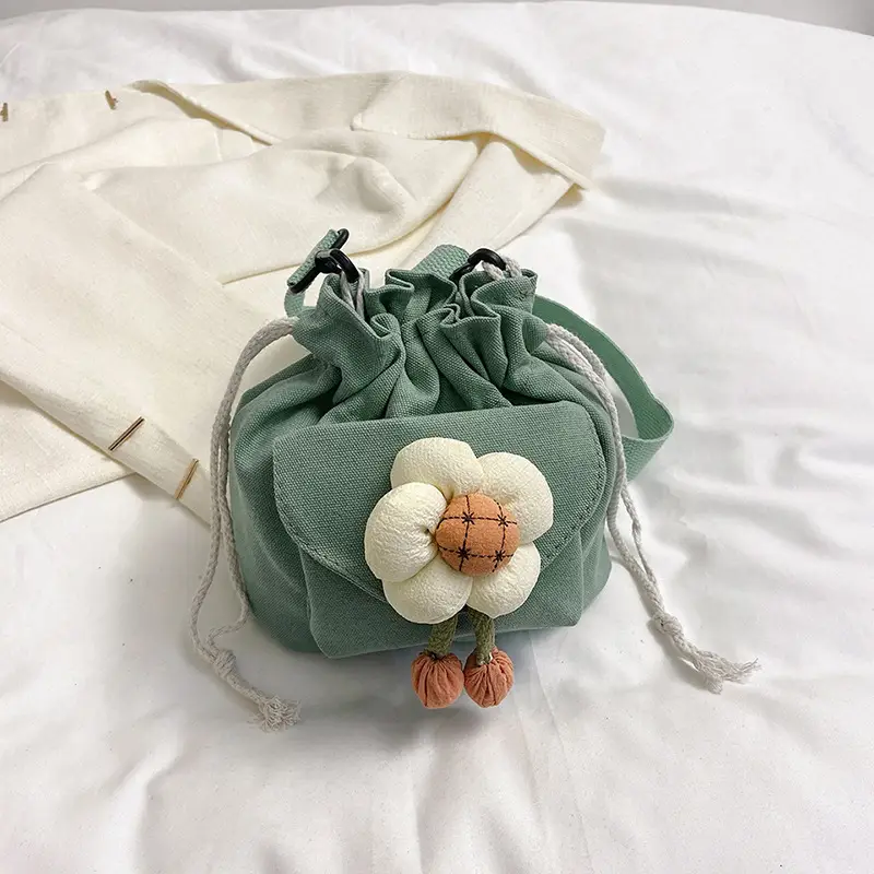 Cute Flower Crossbody Bag for Women Green 2023 - Image 4