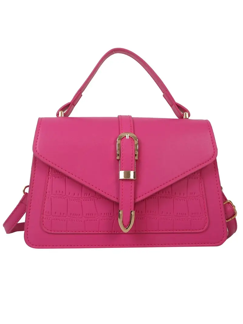 Retro Croc Leather Shoulder Bag Black Women 2026 - Image 10