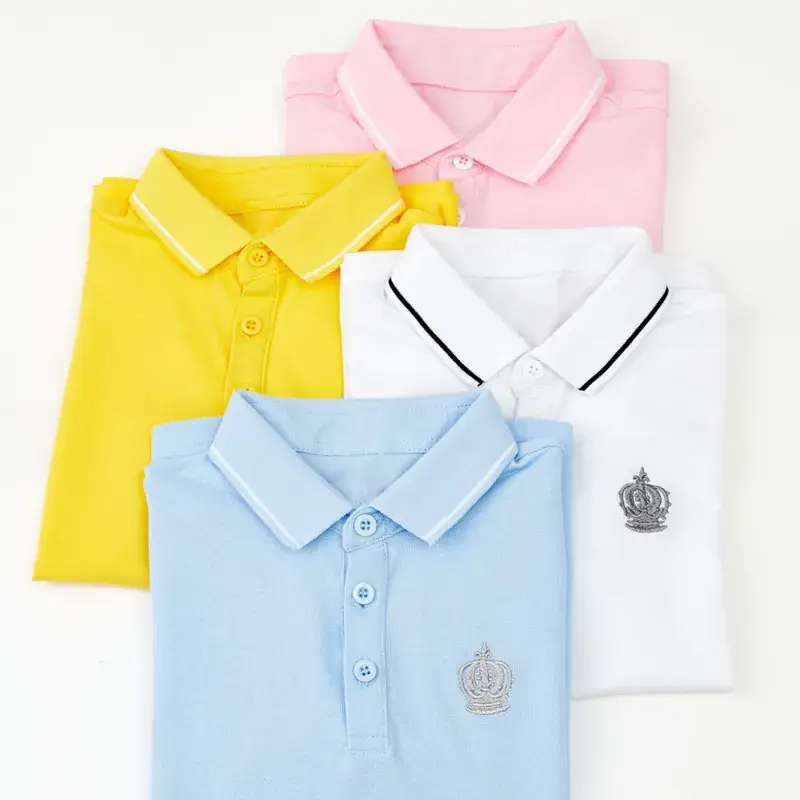 Children's Cotton Polo Shirt Spring Autumn Primary School Uniform - Image 7