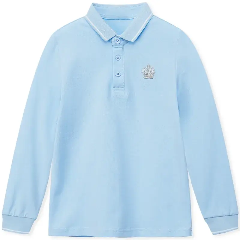 Children's Cotton Polo Shirt Spring Autumn Primary School Uniform - Image 2