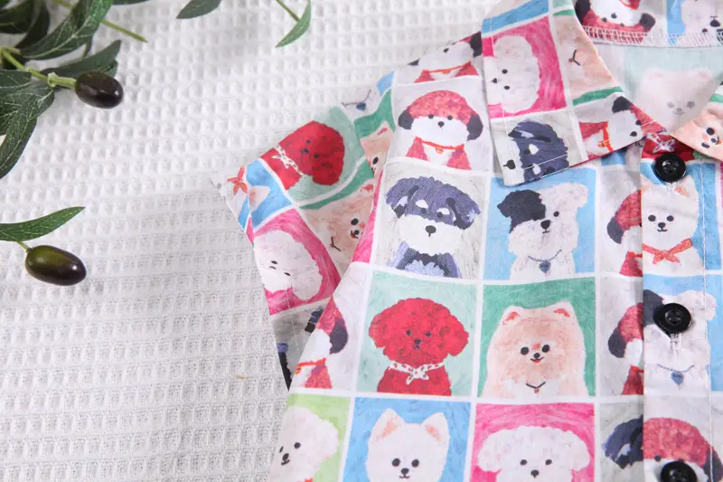 Kids Printed T-Shirt Shorts Set White for Boys — feature 7