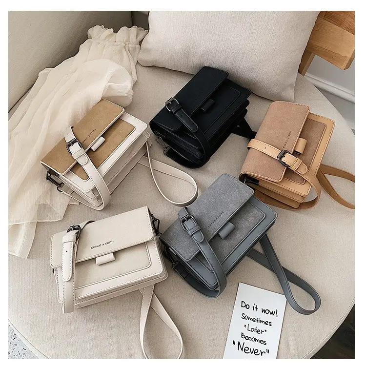 Women's Frosted Crossbody Bag Tan 2023 - Image 4