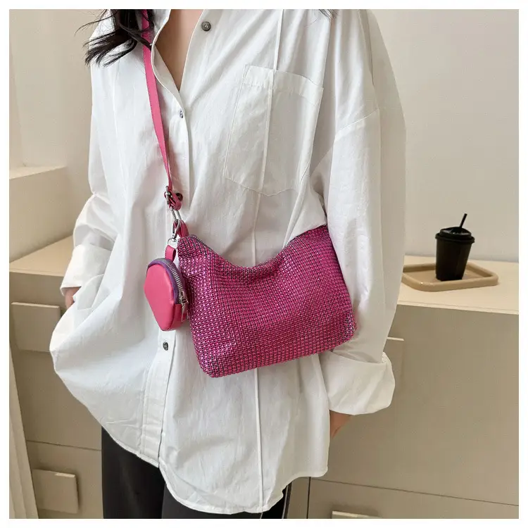 Black Sparkly Shoulder Bag for Women 2023 Spring Summer — feature 15