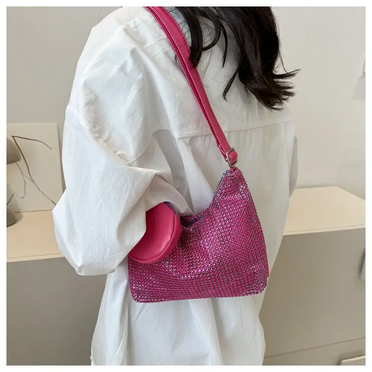 Black Sparkly Shoulder Bag for Women 2023 Spring Summer — feature 16