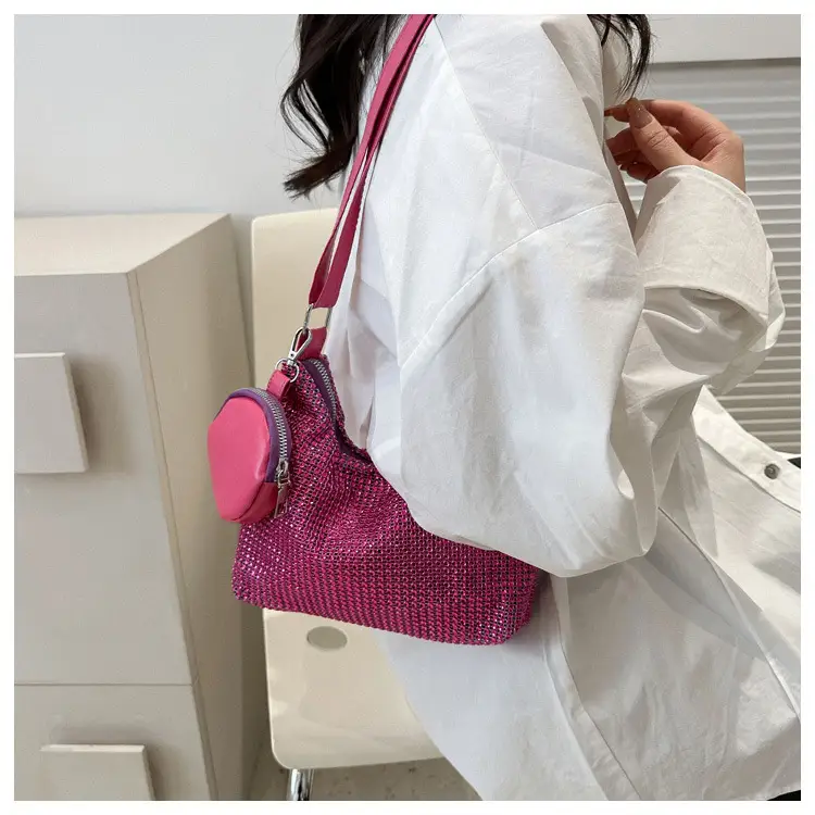 Black Sparkly Shoulder Bag for Women 2023 Spring Summer — feature 17