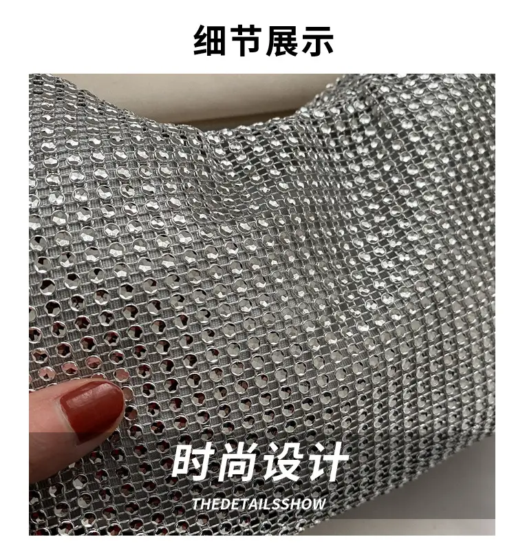 Black Sparkly Shoulder Bag for Women 2023 Spring Summer — feature 2