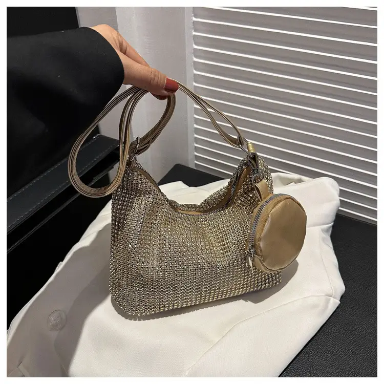 Black Sparkly Shoulder Bag for Women 2023 Spring Summer — feature 21