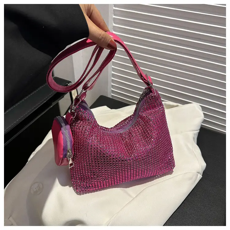 Black Sparkly Shoulder Bag for Women 2023 Spring Summer — feature 24