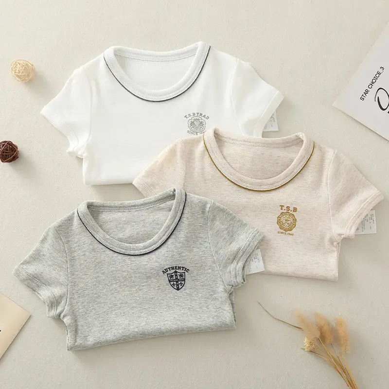 Japanese Boys Cotton T-shirt Set Summer Casual All Match