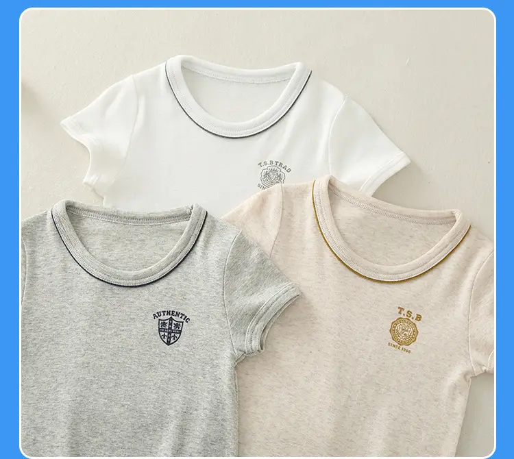 Japanese Boys Cotton T-shirt Set Summer Casual All Match — feature 12