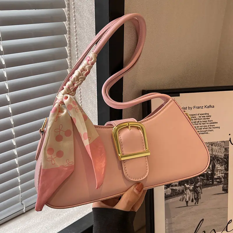 French Style White Crossbody Bag for Women