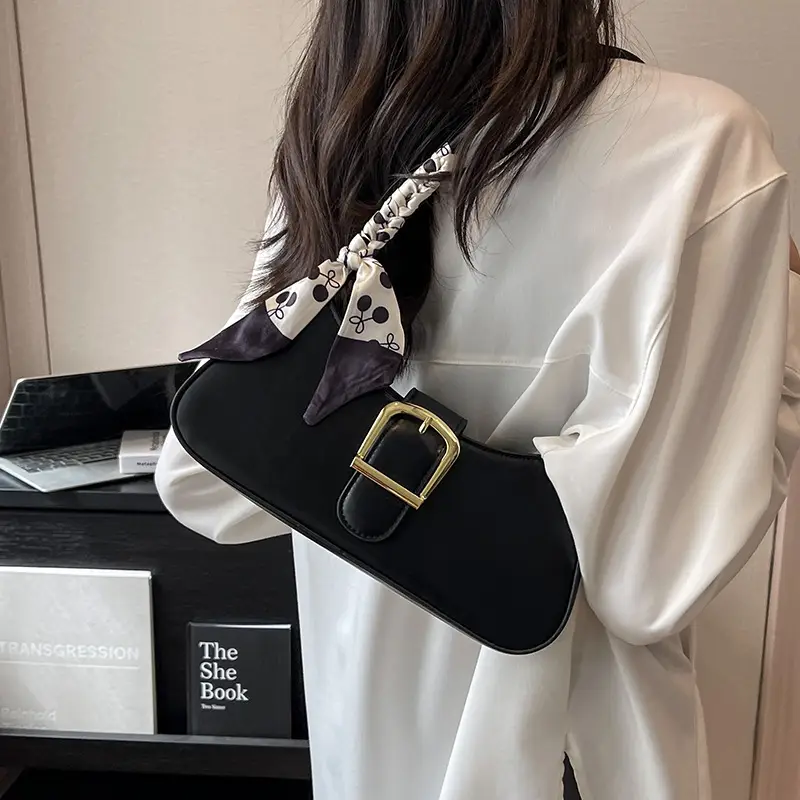 French Style White Crossbody Bag for Women