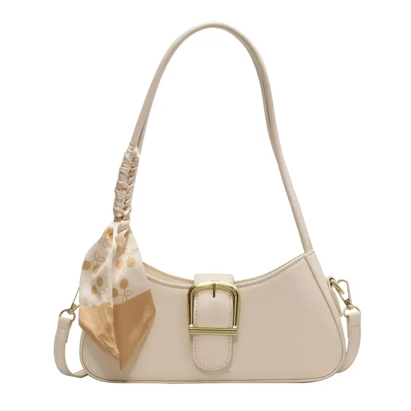 French Style White Crossbody Bag for Women