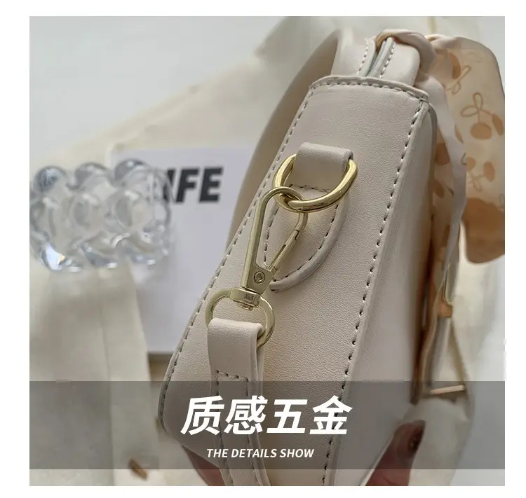French Style White Crossbody Bag for Women — feature 5