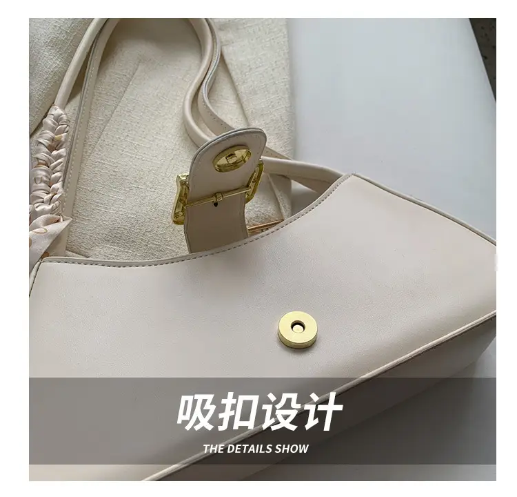 French Style White Crossbody Bag for Women — feature 6