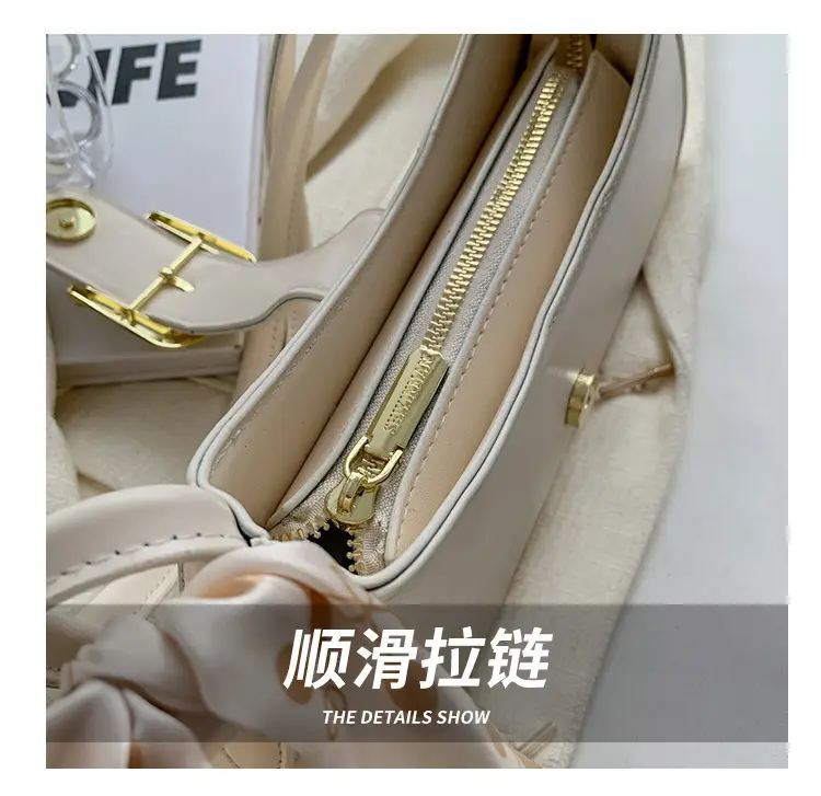 French Style White Crossbody Bag for Women — feature 7