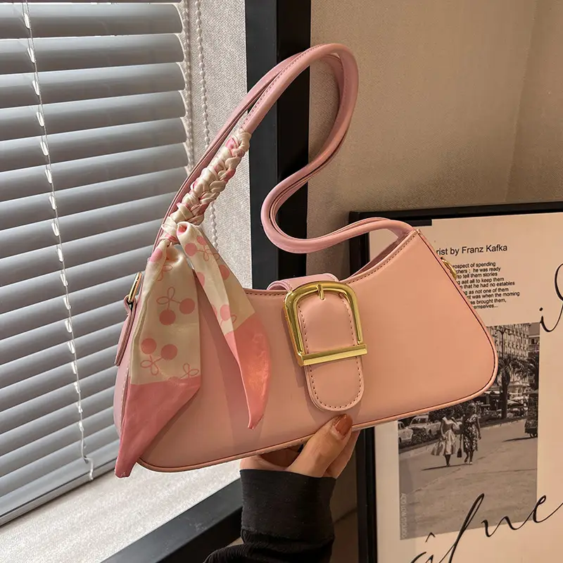 French Style White Crossbody Bag for Women