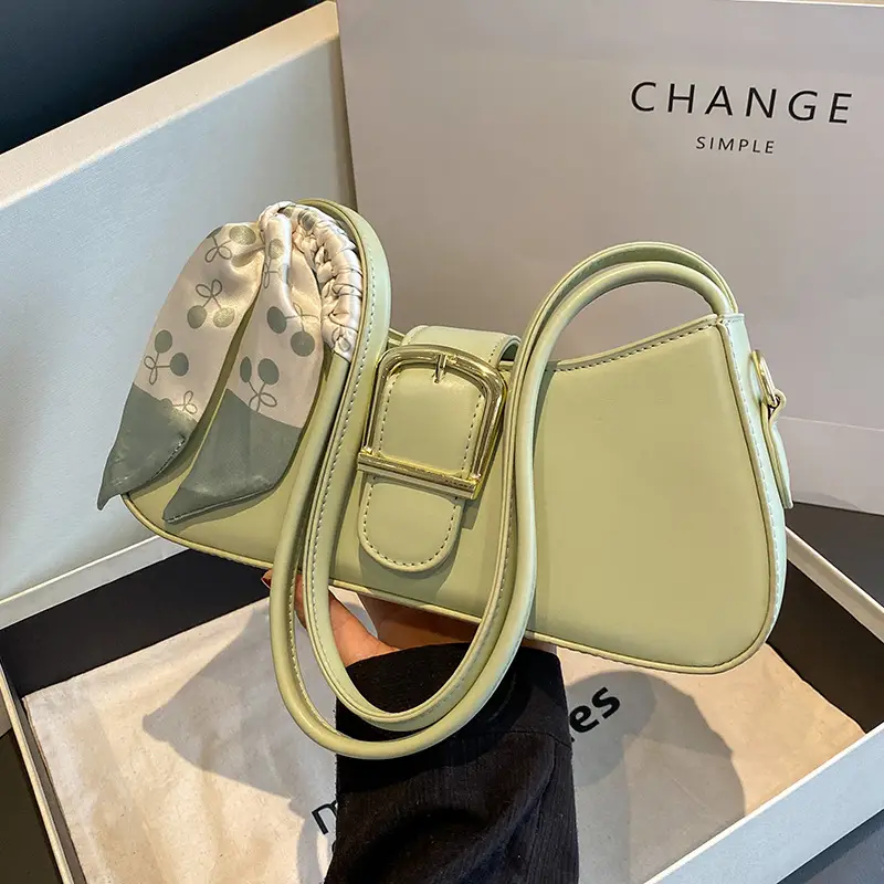 French Style White Crossbody Bag for Women