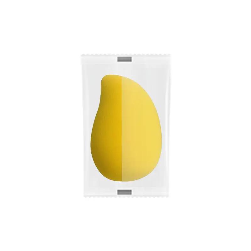 Non-Latex Wet Dry Makeup Puff Mango Color - Image 5