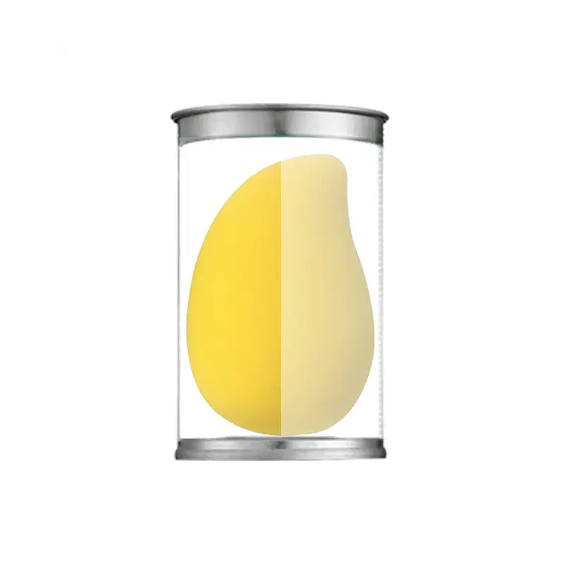 Non-Latex Wet Dry Makeup Puff Mango Color - Image 8
