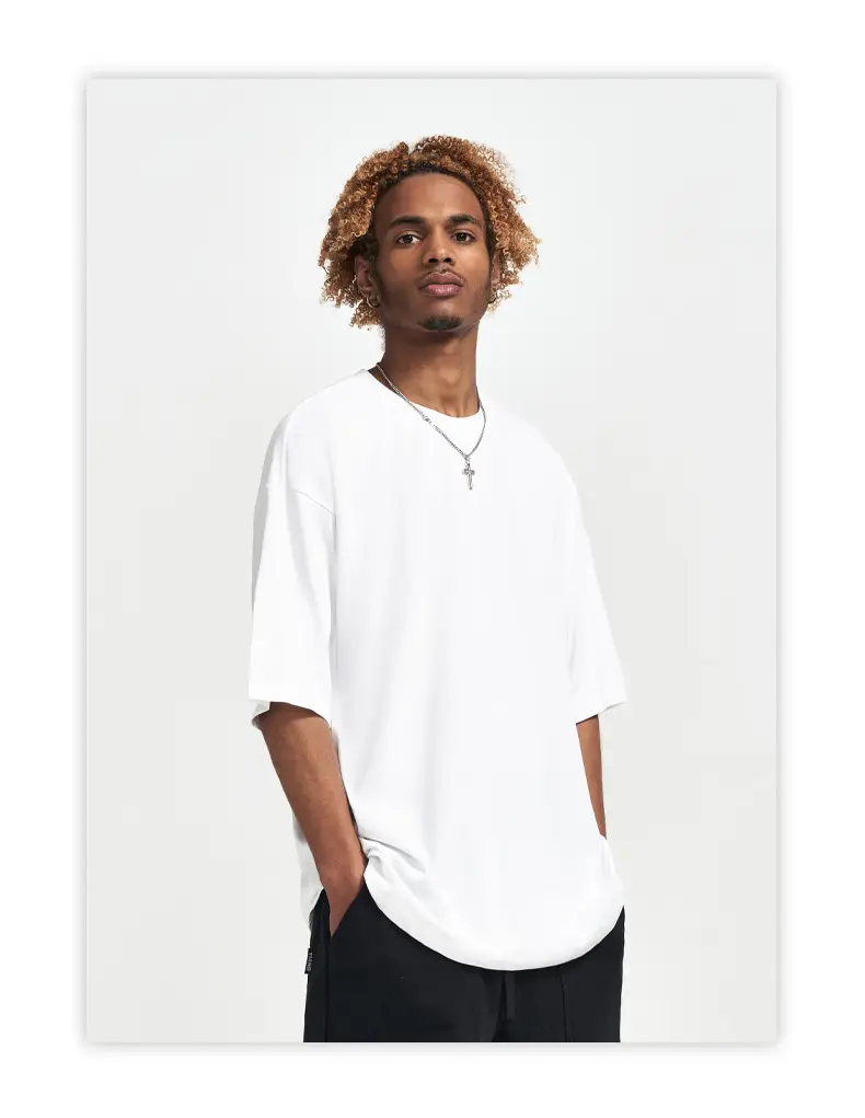 Men Green Cotton Round Neck T-Shirt 240G — feature 11