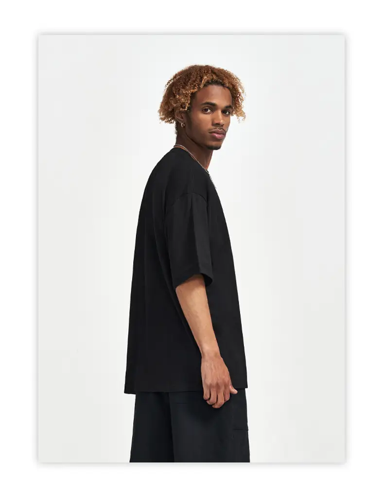 Men Green Cotton Round Neck T-Shirt 240G — feature 15