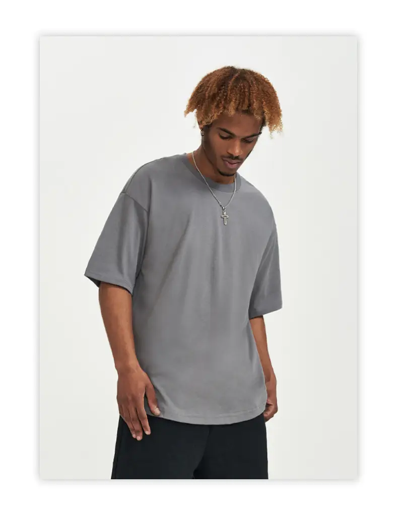 Men Green Cotton Round Neck T-Shirt 240G — feature 23
