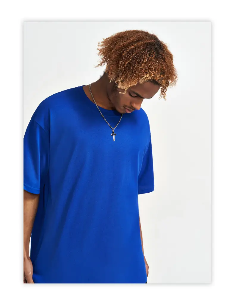 Men Green Cotton Round Neck T-Shirt 240G — feature 26