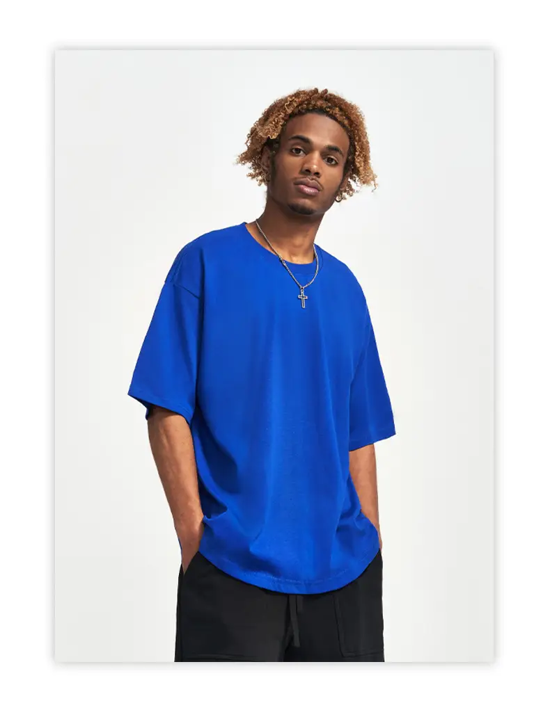 Men Green Cotton Round Neck T-Shirt 240G — feature 27