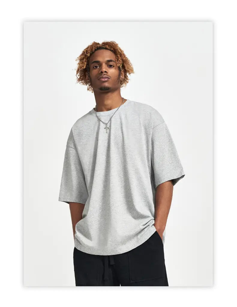 Men Green Cotton Round Neck T-Shirt 240G — feature 30