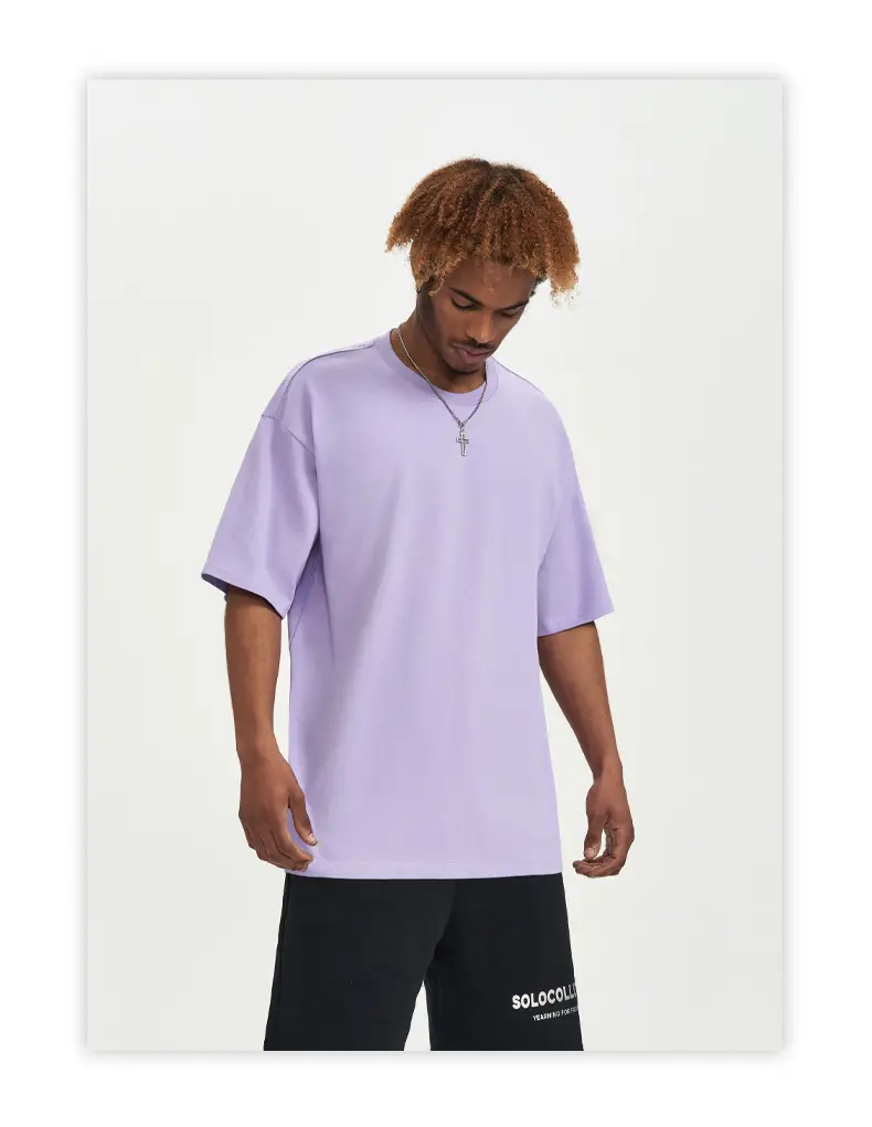 Men Green Cotton Round Neck T-Shirt 240G — feature 32