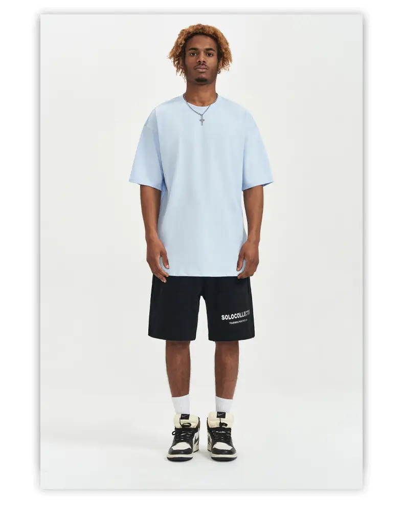 Men Green Cotton Round Neck T-Shirt 240G — feature 34